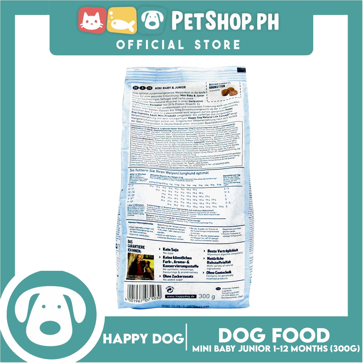 Happy Dog Mini Baby & Junior 300g