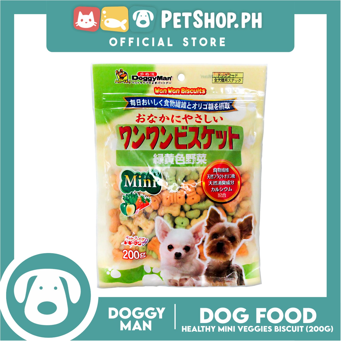 Doggyman Mini Mixed Vegtable Biscuit for Puppies (Z0806) 200g