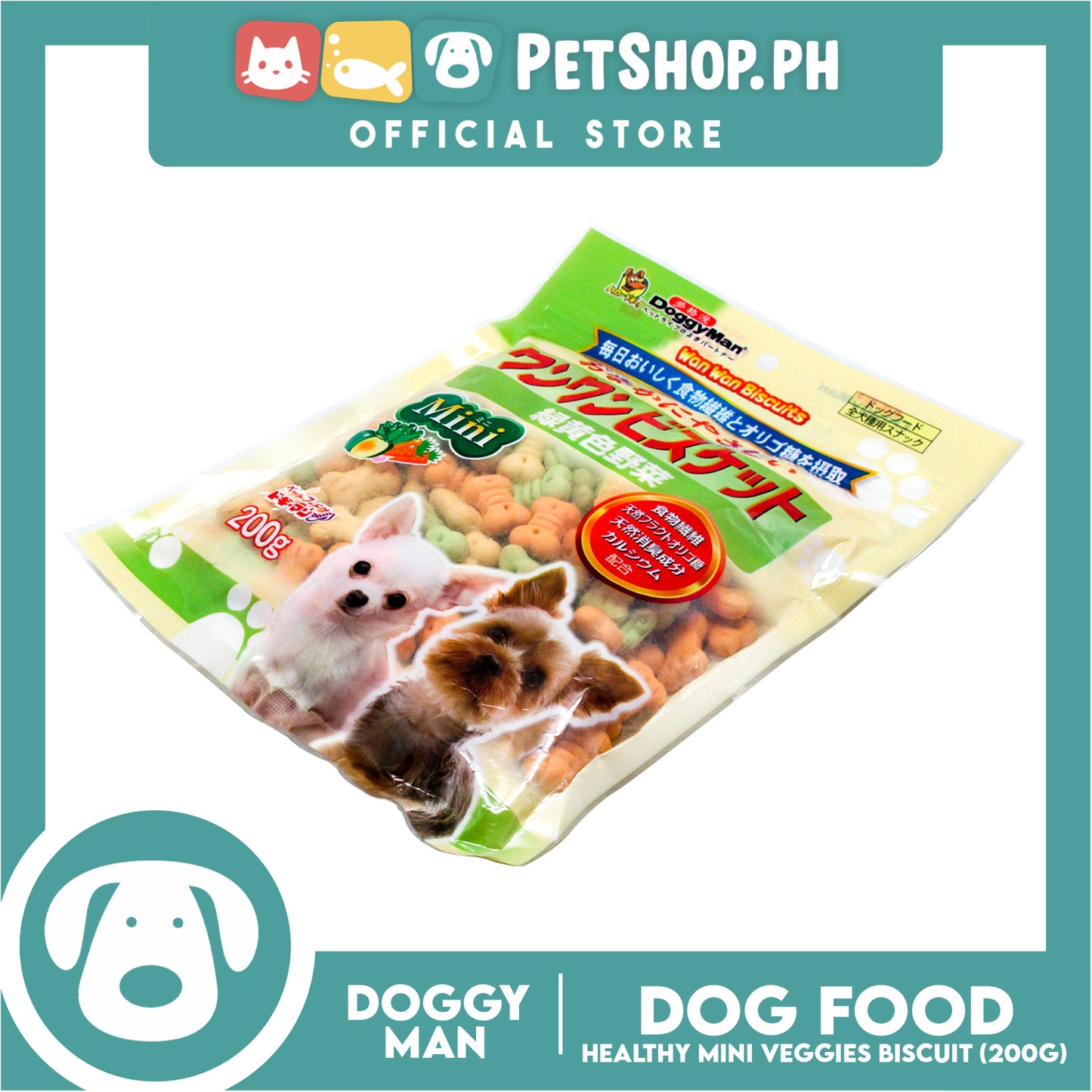 Doggyman Mini Mixed Vegtable Biscuit for Puppies (Z0806) 200g