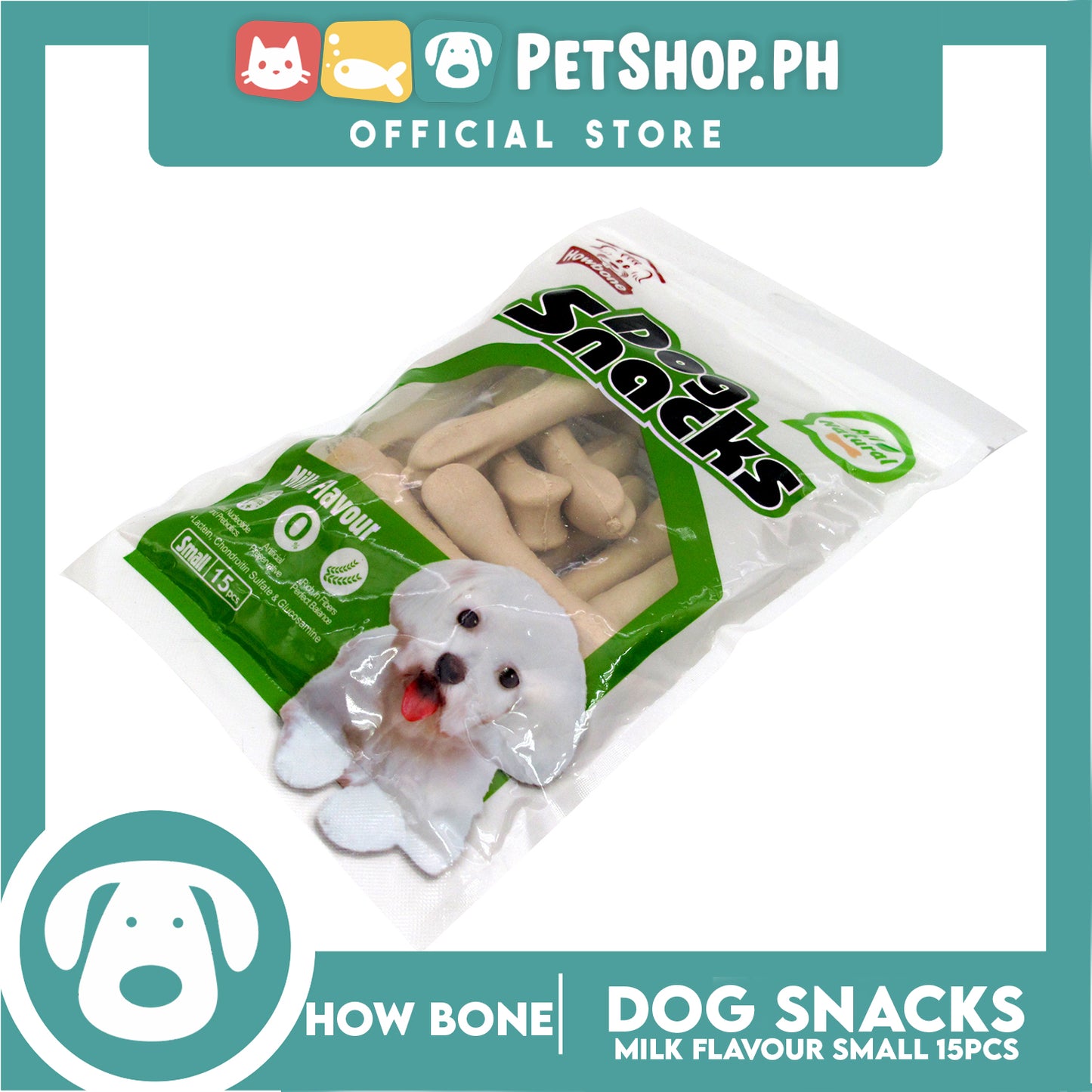 Howbone All Natural Dog Snacks Milk Flavor 15pcs