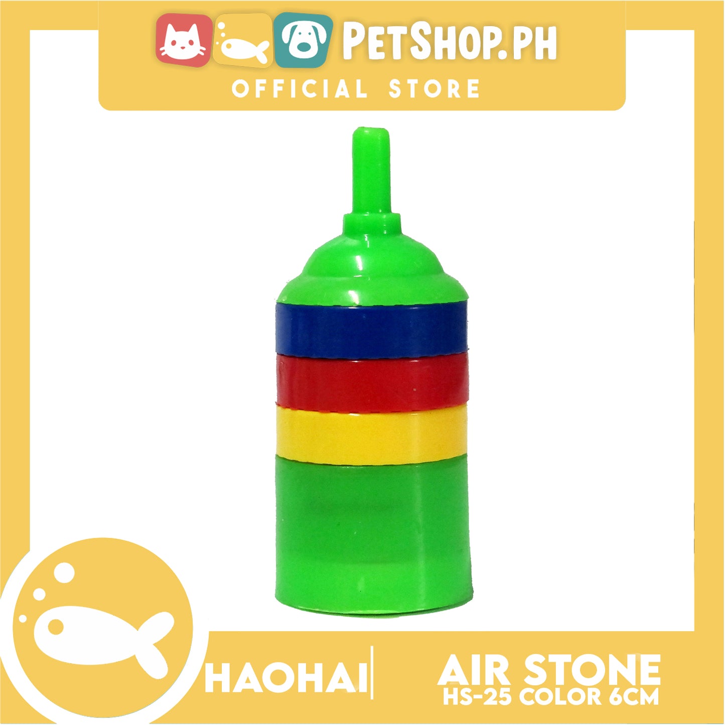 HS-25 Color Airstone 6cm