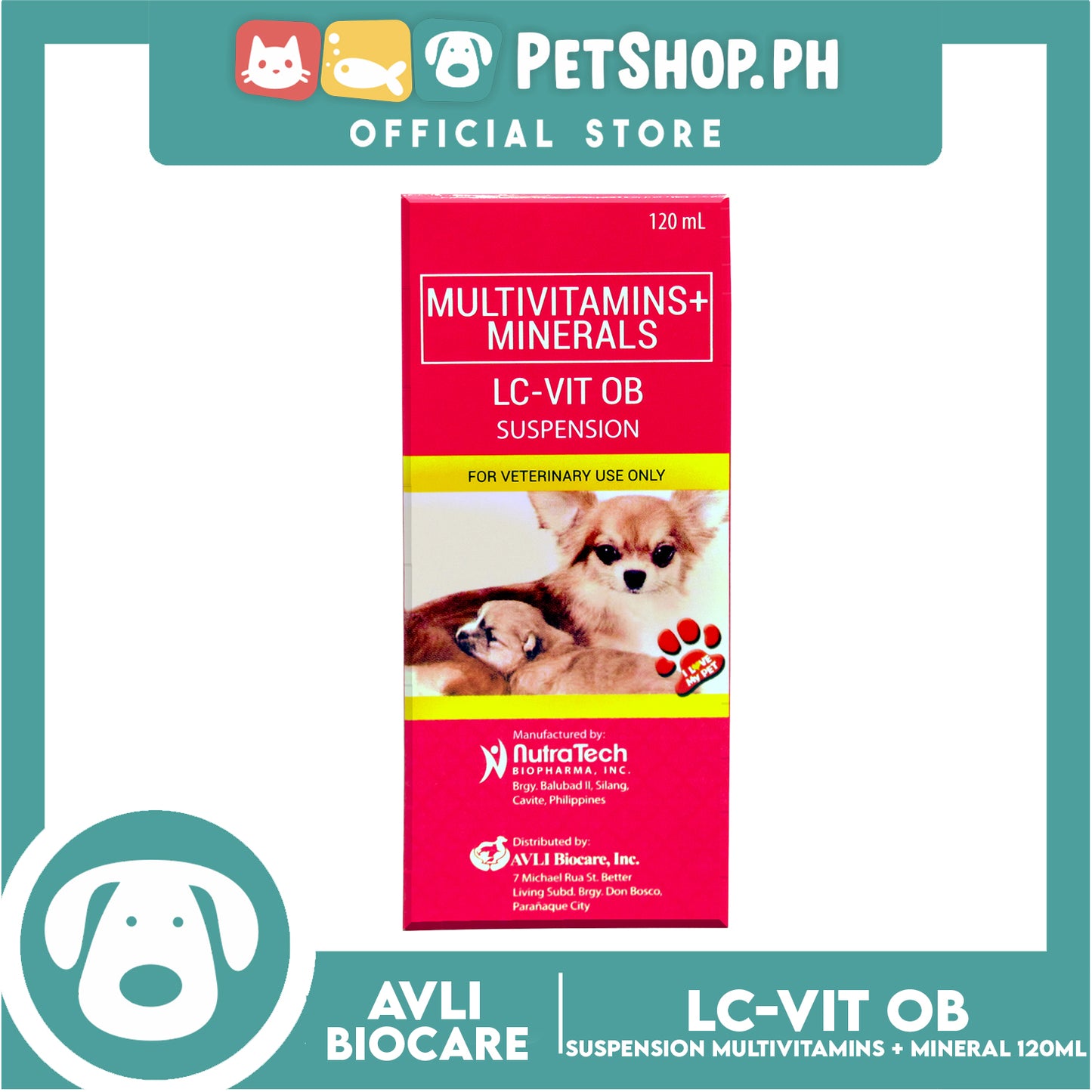 LC-VIT OB Suspension Multivitamins + Mineral 120ml