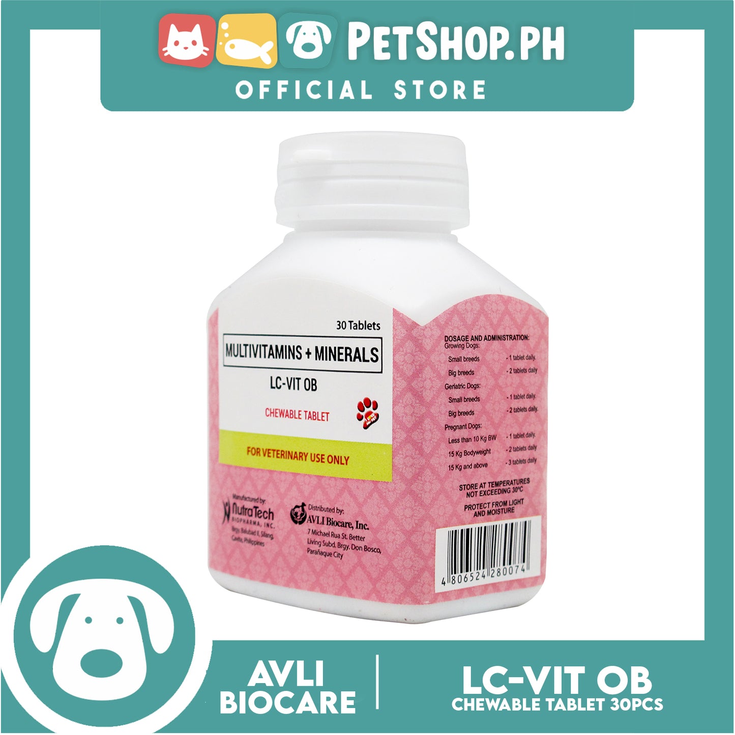 LC-VIT OB Multivitamins Chewable Tablet 30 Pieces