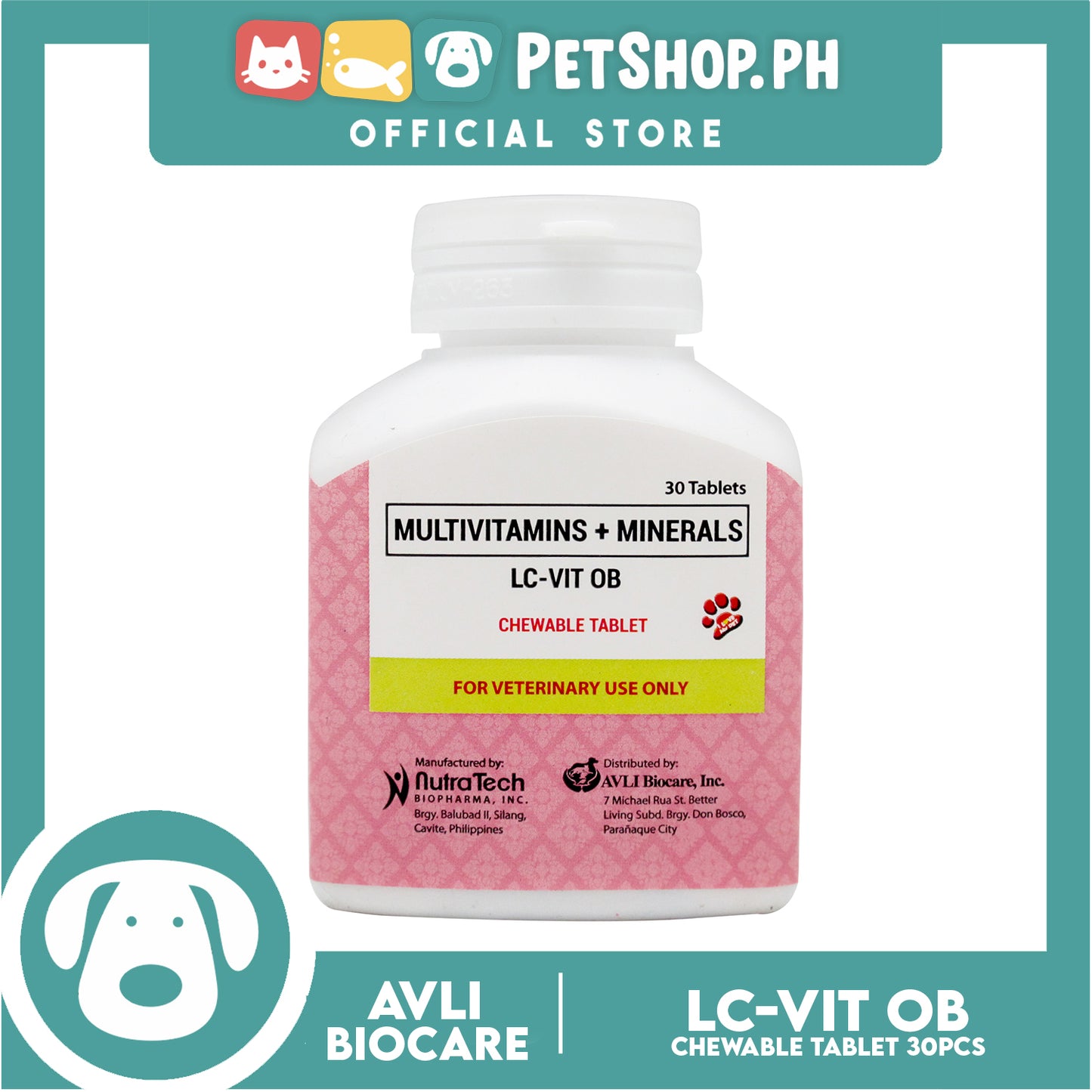 LC-VIT OB Multivitamins Chewable Tablet 30 Pieces