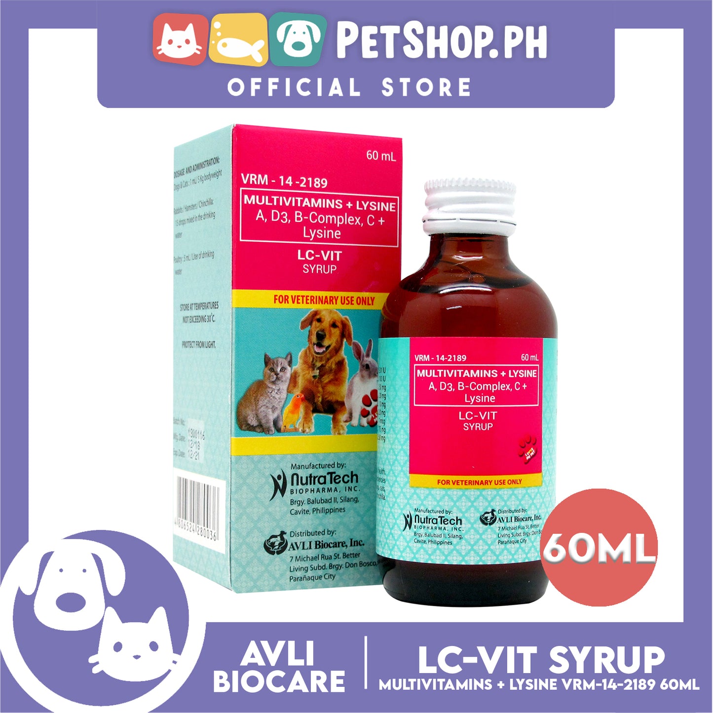 LC-VIT Syrup Multivitamins + Lysine VRM-14-2189 60ml