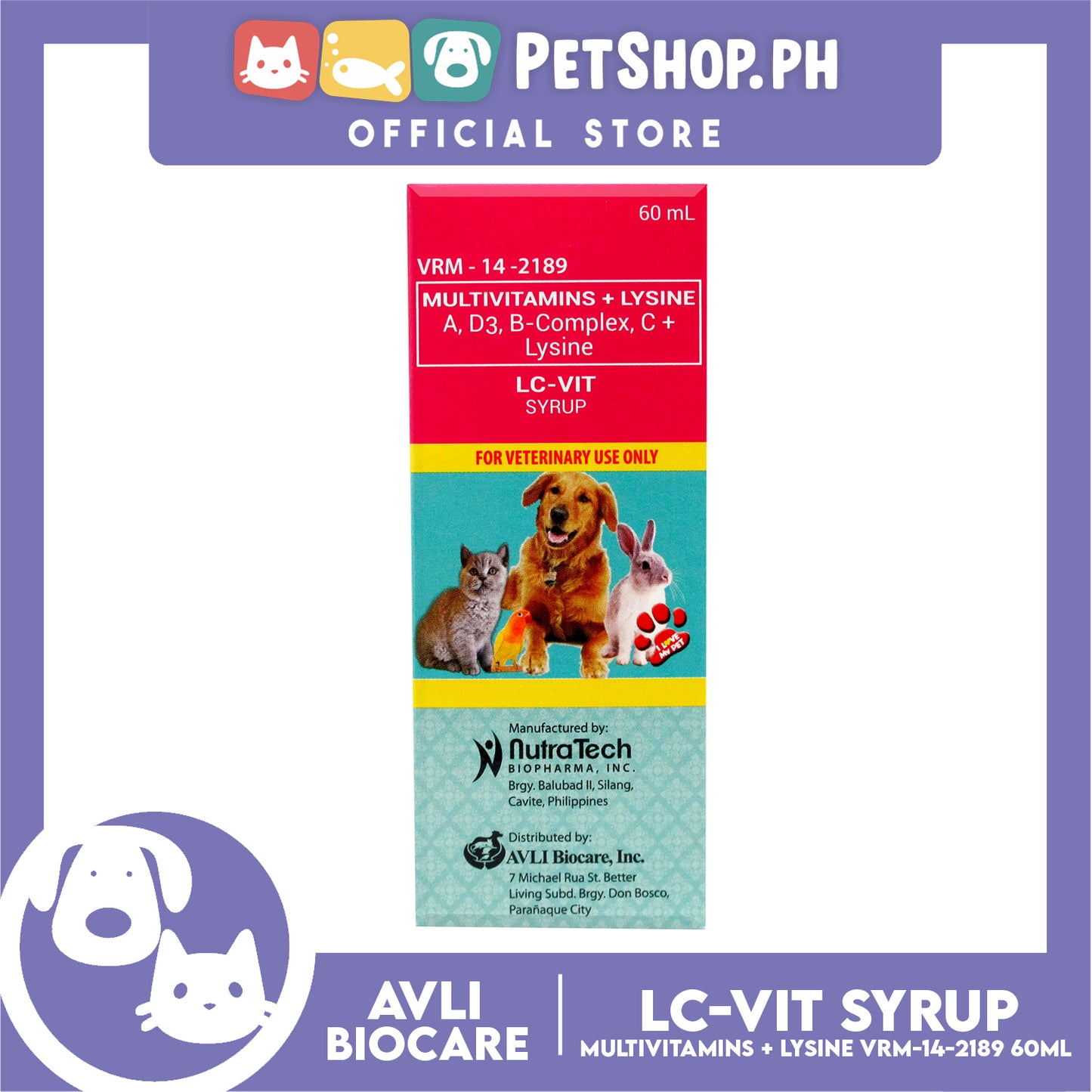 LC-VIT Syrup Multivitamins + Lysine VRM-14-2189 60ml