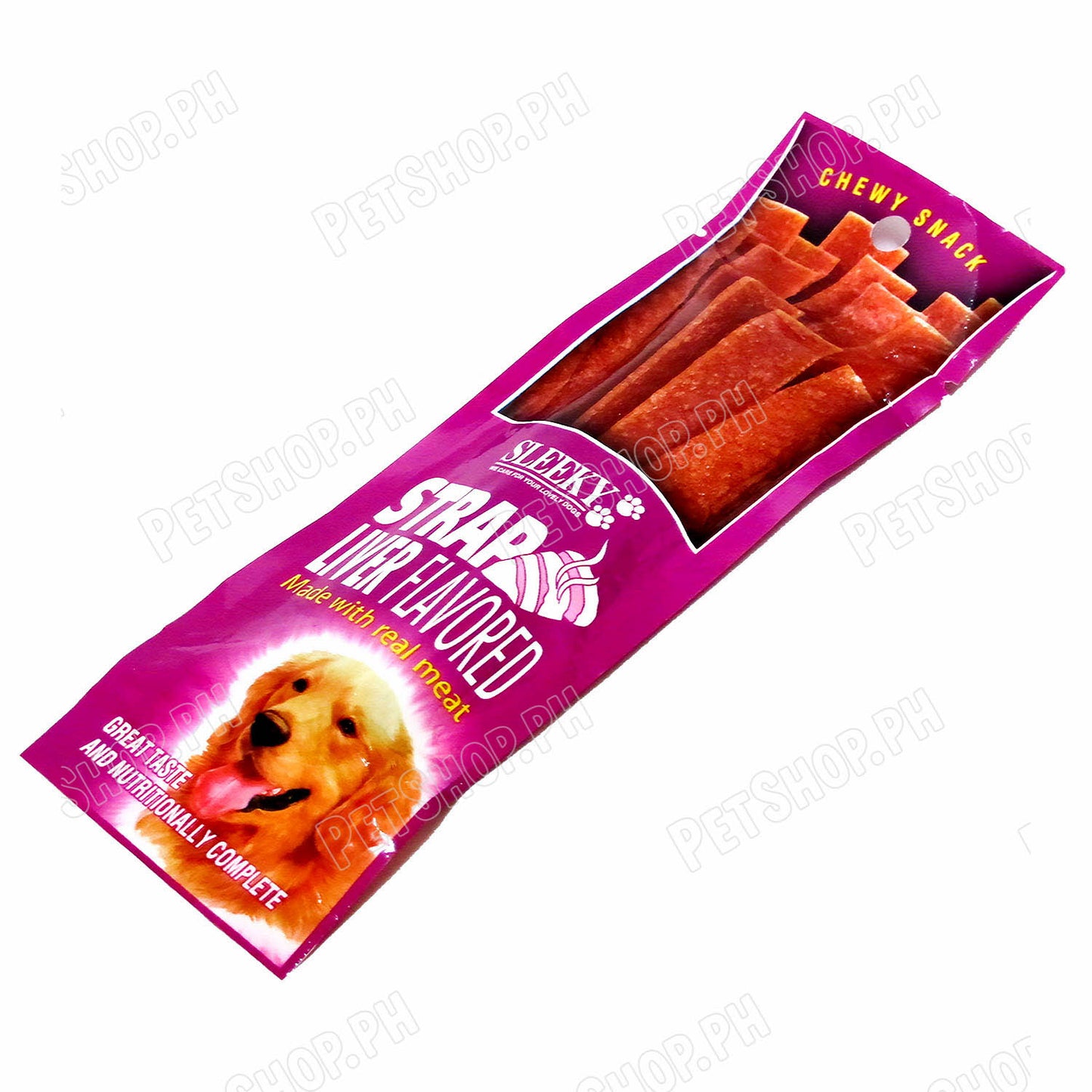 Sleeky Chewy Strap Liver Flavored 50g Dog Treats
