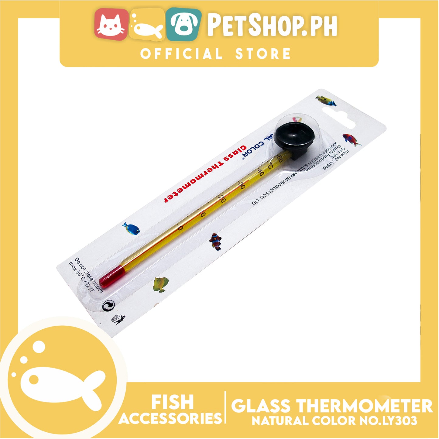 Glass Thermometer Long LY303