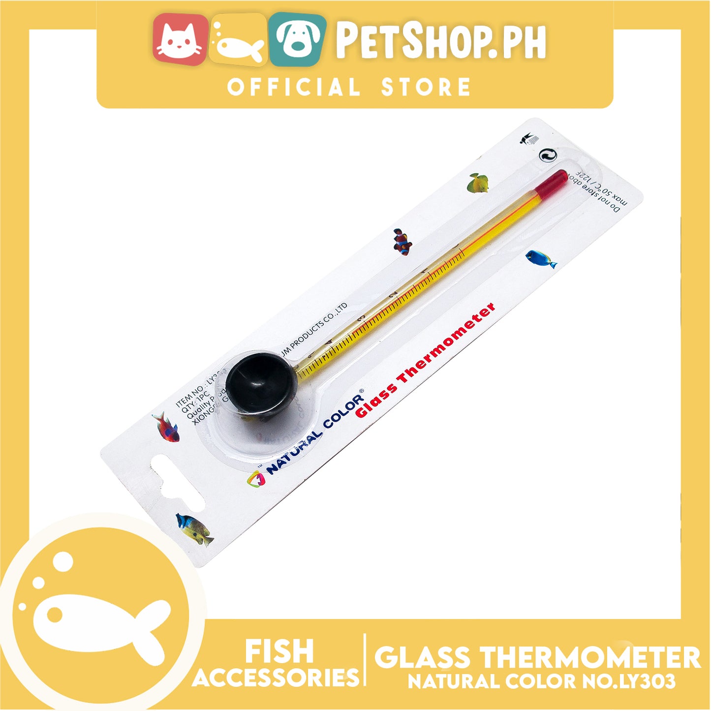 Glass Thermometer Long LY303