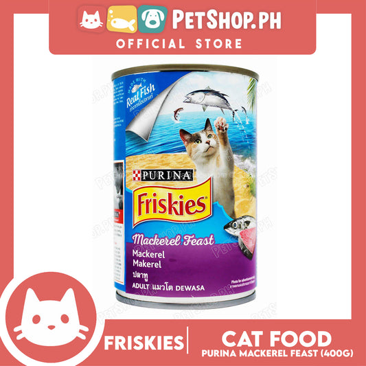 Friskies Adult Wet Mackerel Feast Canned 400g