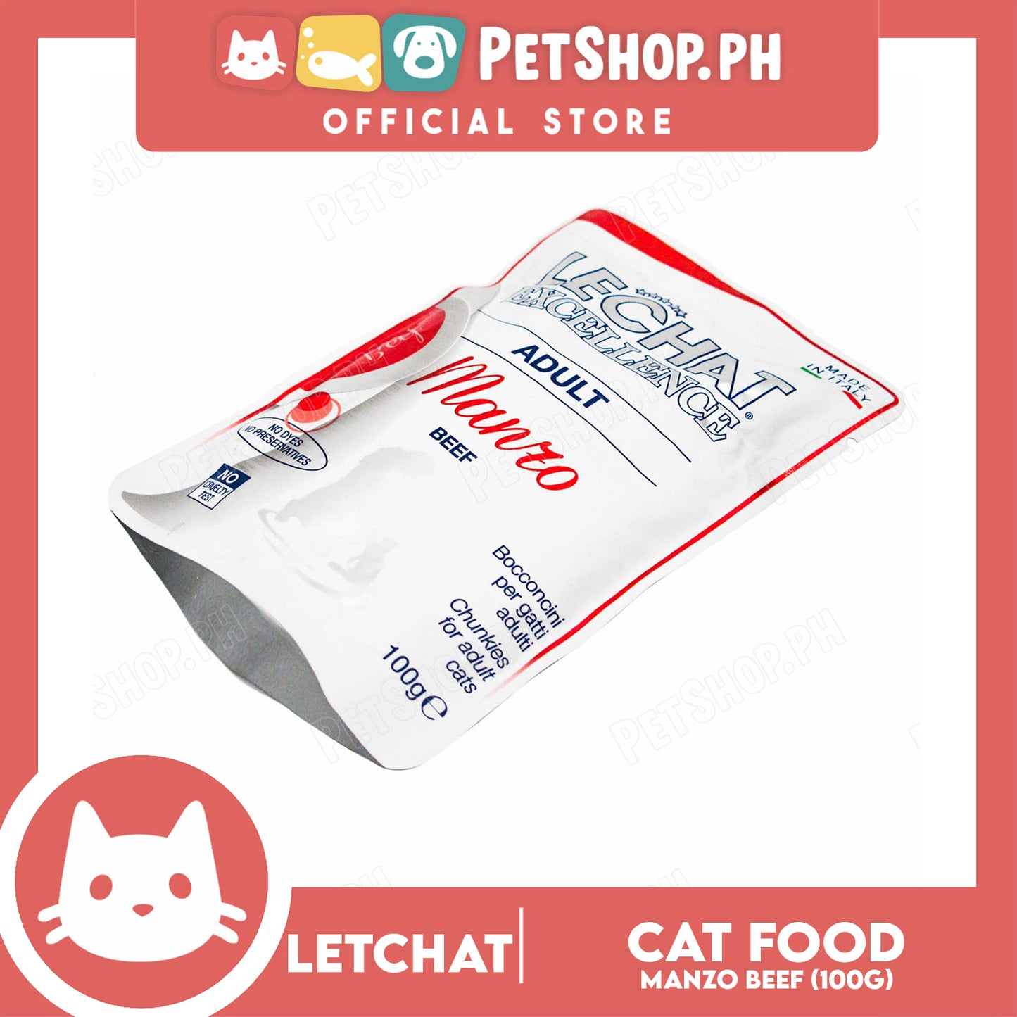 Lechat Pouch Beef 100g