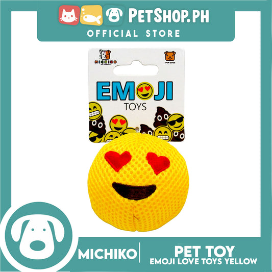 Michiko Emoji Toy Squeaky (Love) Dog Pet Toy