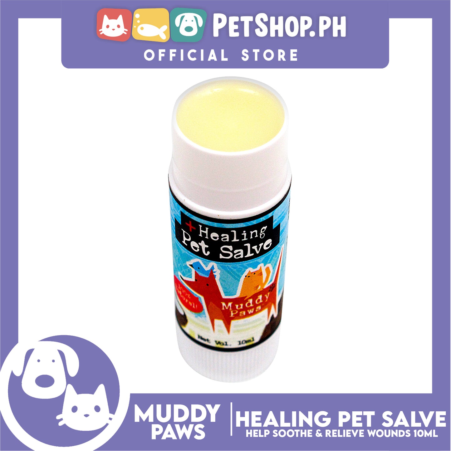 Muddy Paws Healing Pet Salve 10ml Pets Body Care