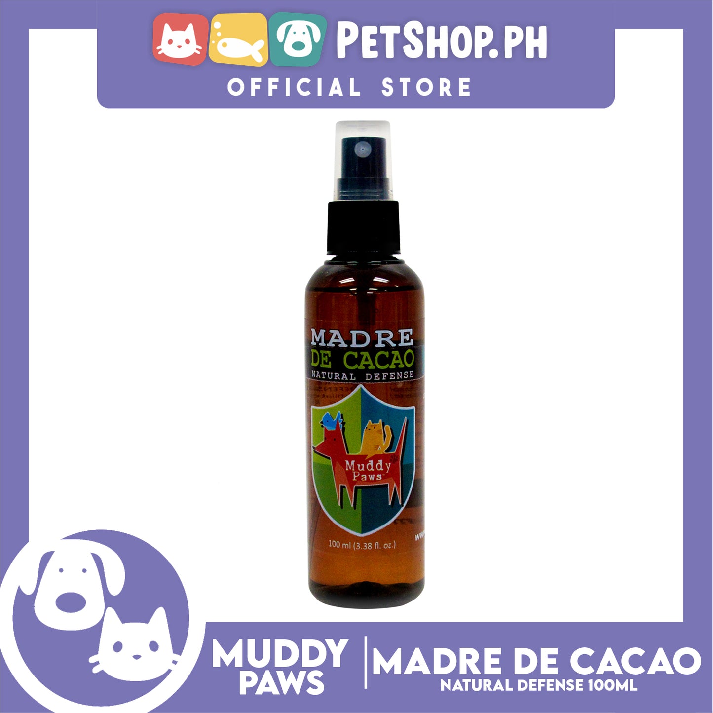 Muddy Paws Madre de Cacao Natural Defense 100mL