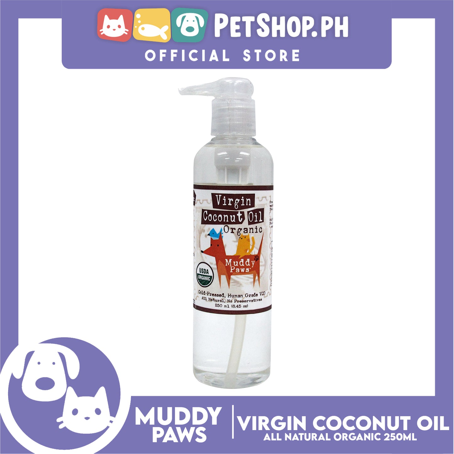 Muddy Paws Virgin Coconut Oil Organic