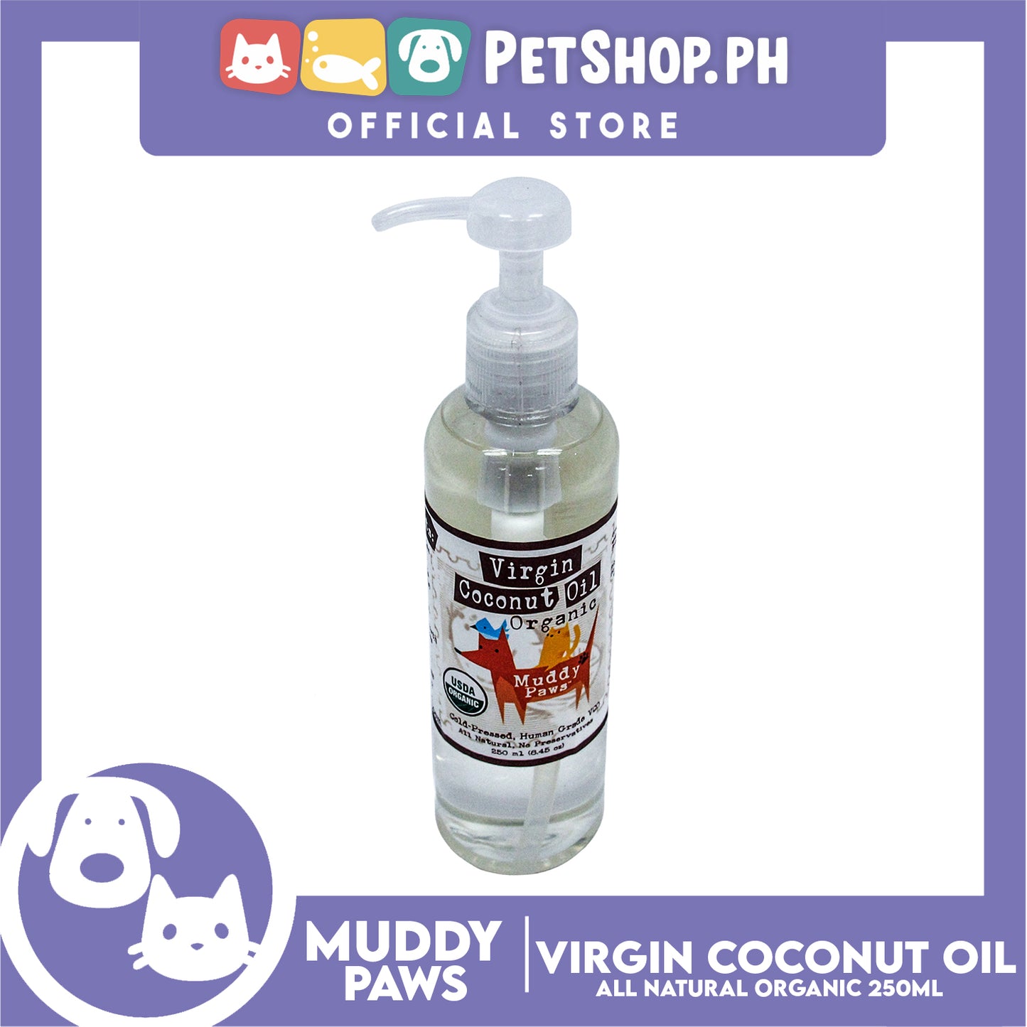 Muddy Paws Virgin Coconut Oil Organic