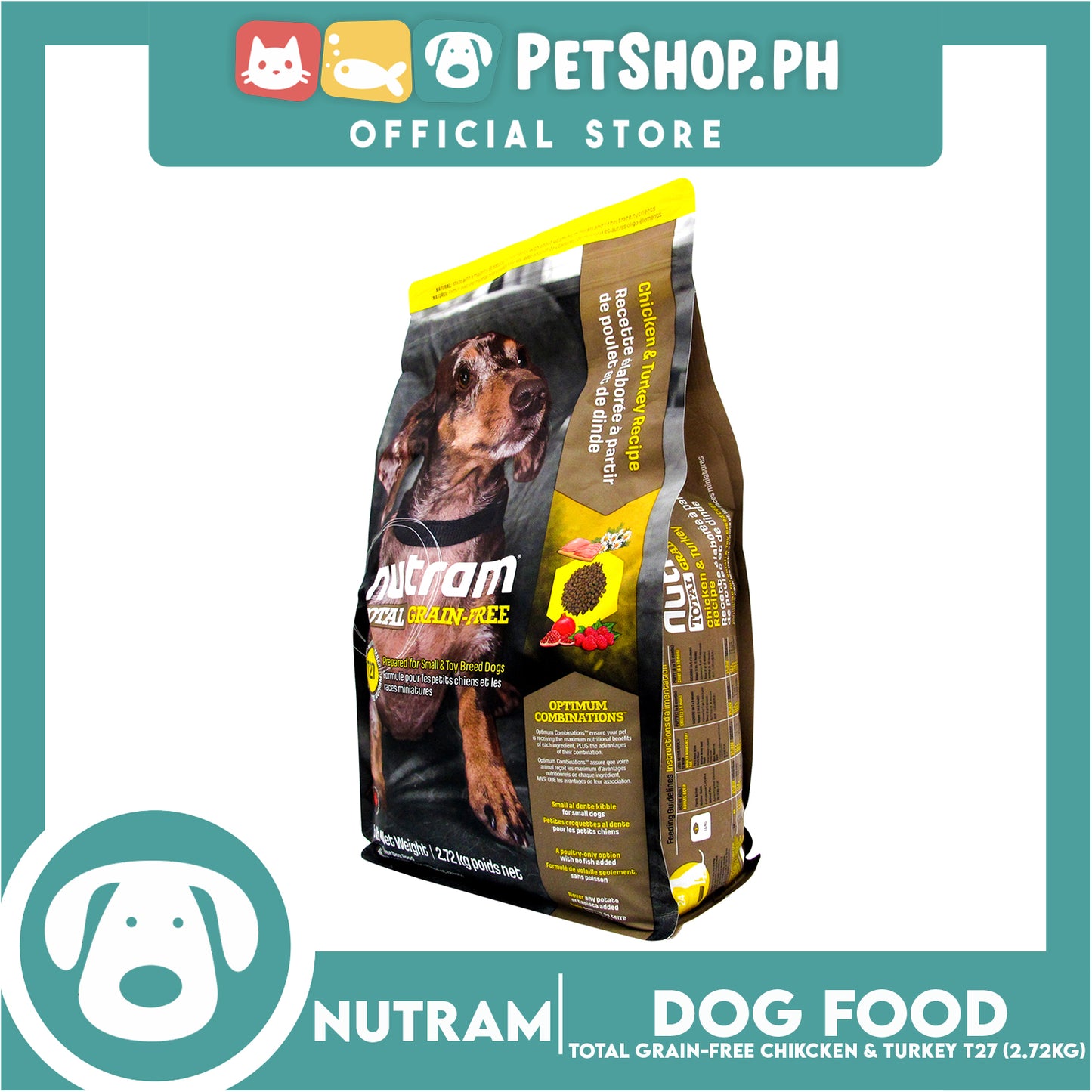 Nutram T27 Total Grain-Free Chicken & Turkey Dog Food