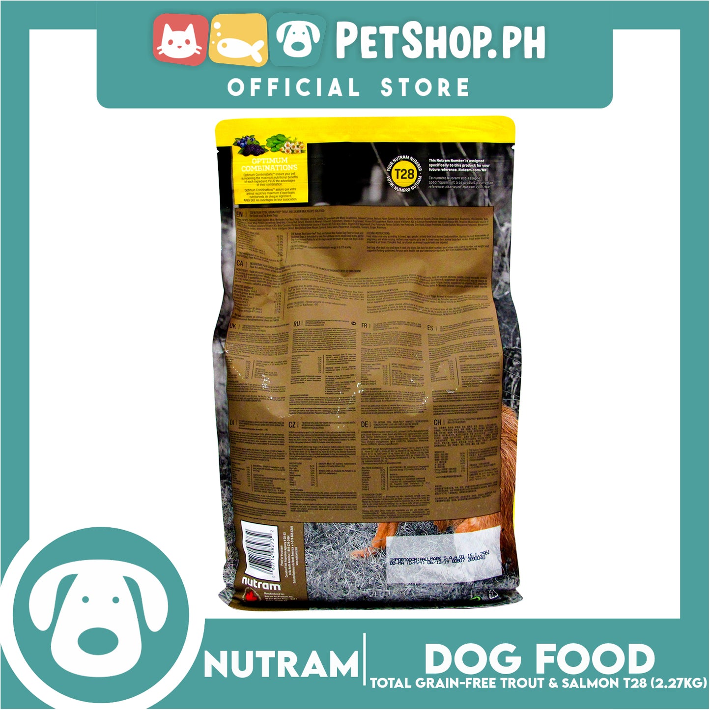 Nutram T28 Total Grain-Free Trout & Salmon Meal Dog Food