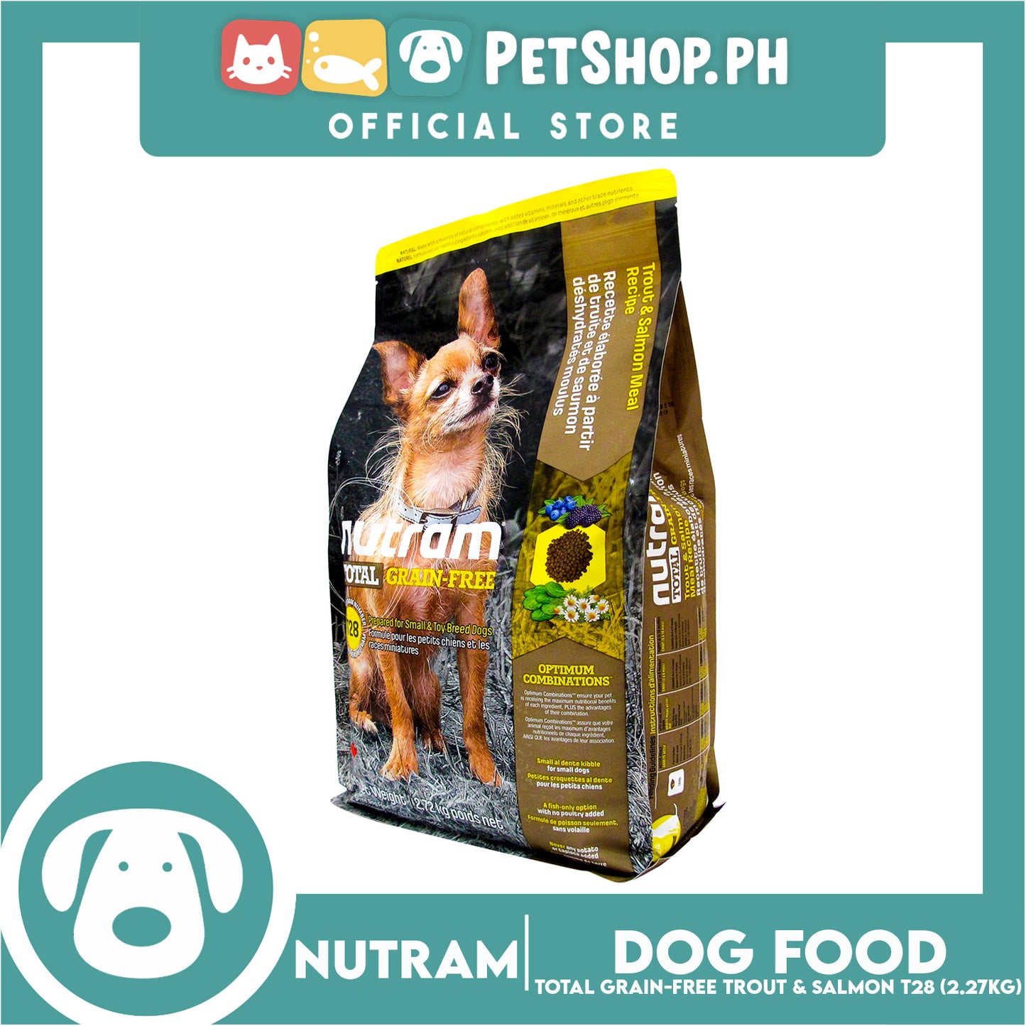 Nutram T28 Total Grain-Free Trout & Salmon Meal Dog Food