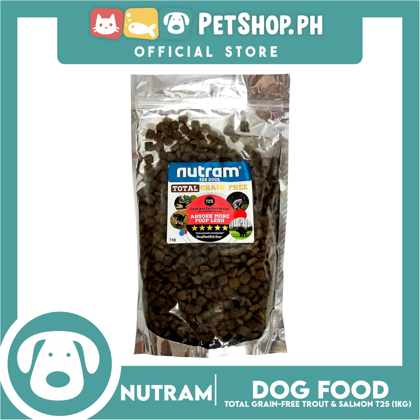 Nutram T25 Total Grain-Free Trout and Salmon Meal Recipe Dog Food