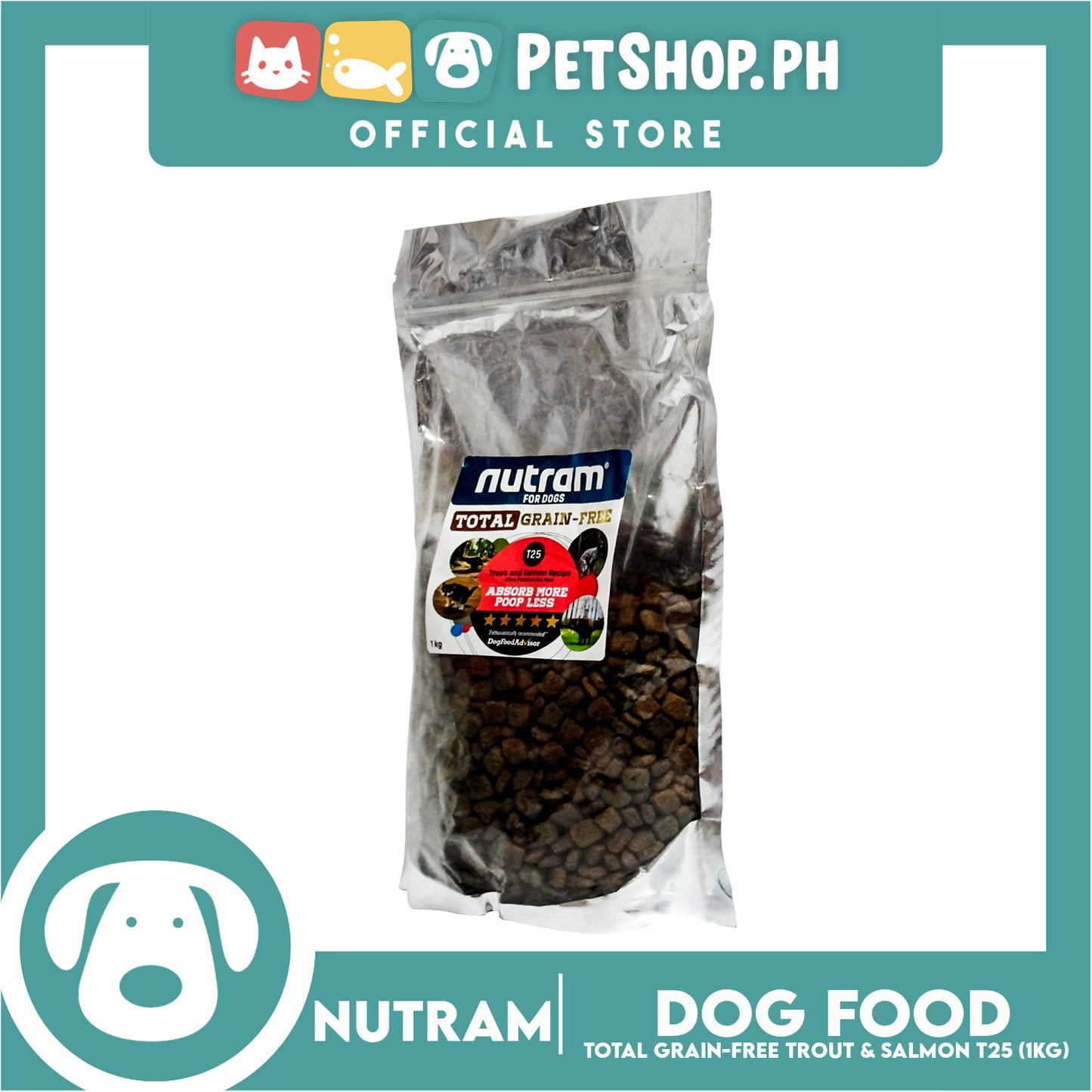 Nutram T25 Total Grain-Free Trout and Salmon Meal Recipe Dog Food
