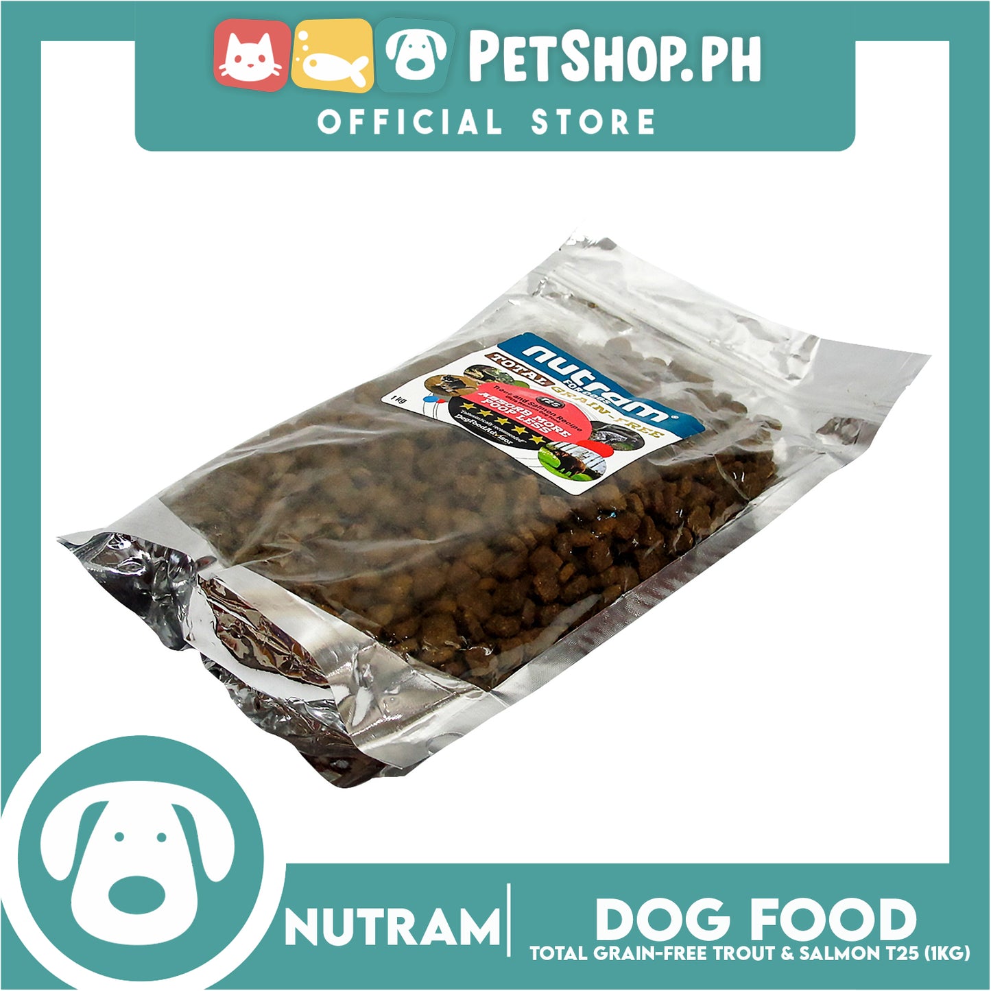 Nutram T25 Total Grain-Free Trout and Salmon Meal Recipe Dog Food