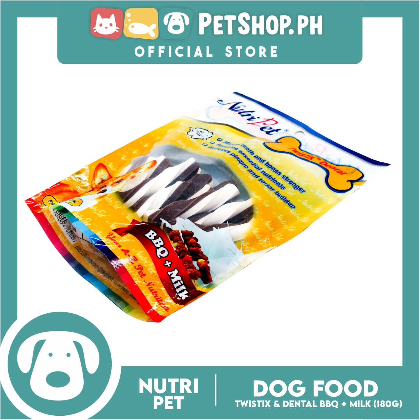 Nutripet Twistix Barbecue and Milk-(501) 180g