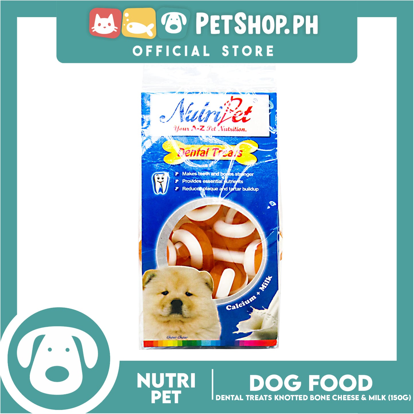 Nutripet Twist n' Knot Cheese and Milk-(522) 150g