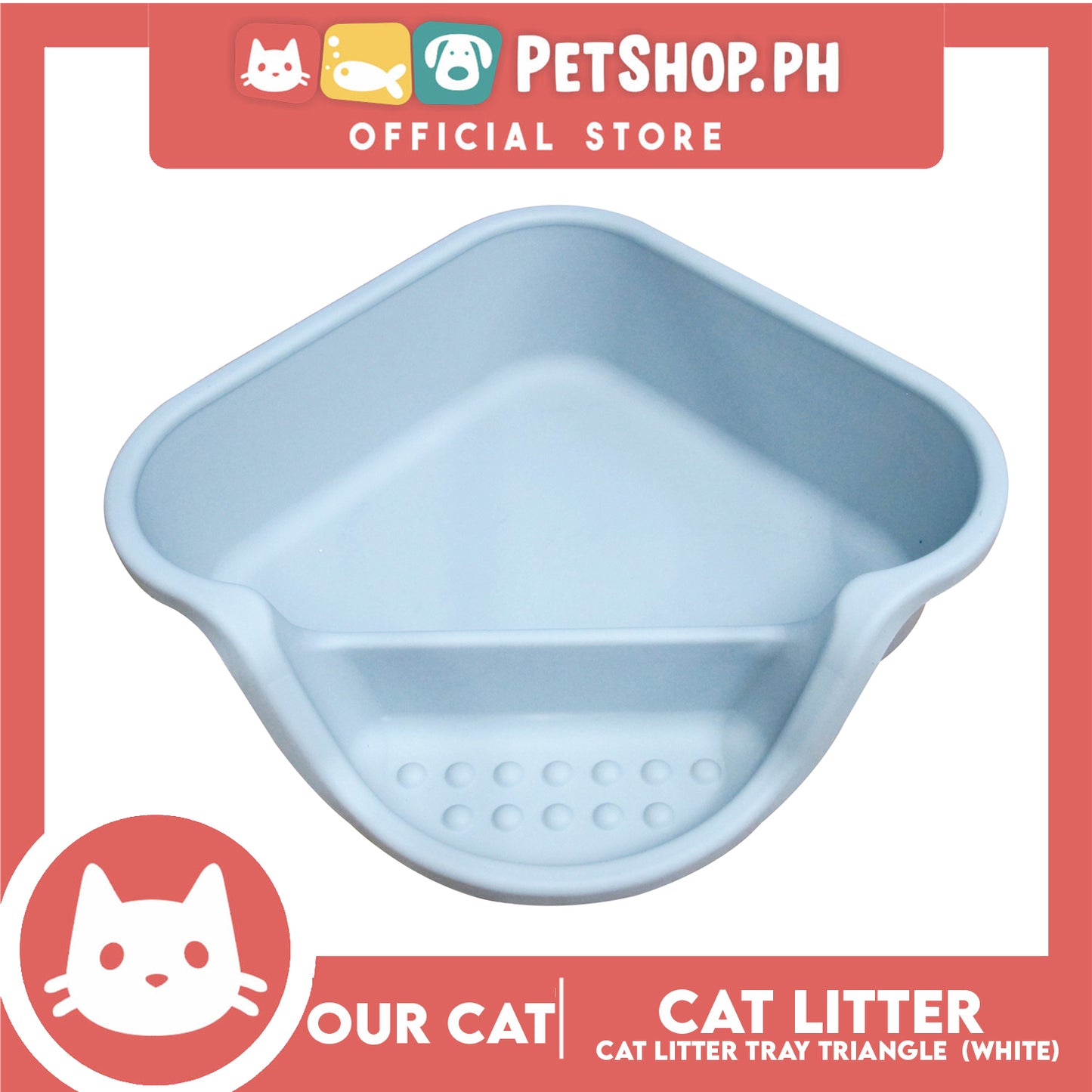 Our Cat Cat Litter Tray Triangle Pan Box