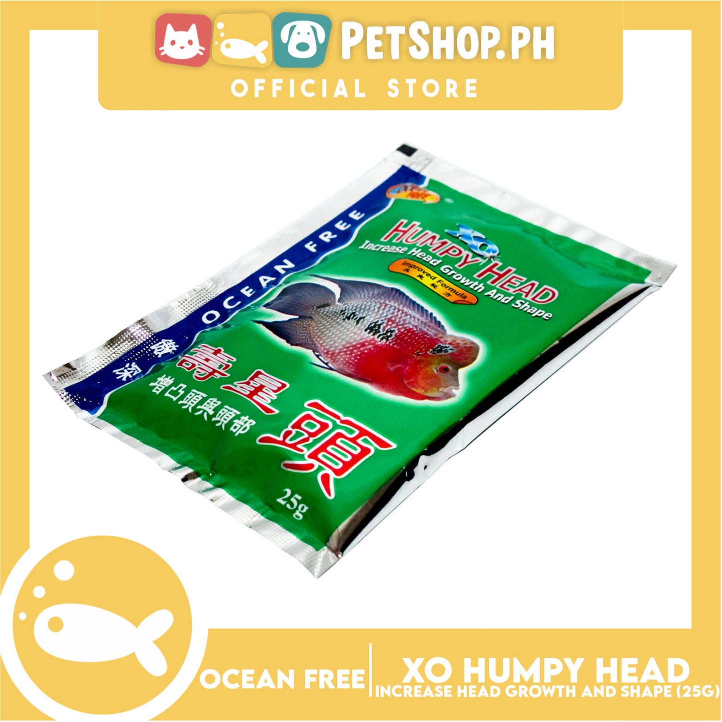 Ocean Free Humpy Head 25g Fish Food Increase Head Growth and Formula