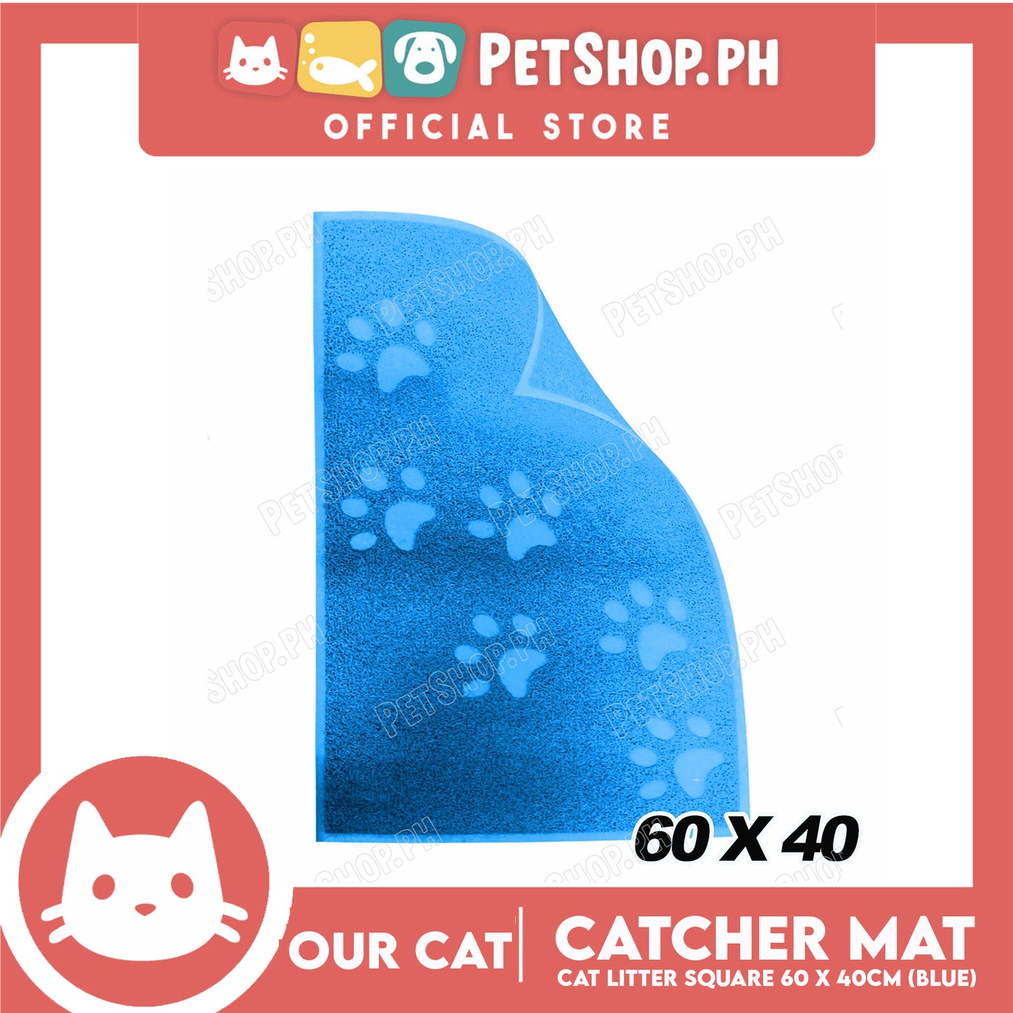 Our Cat Cat Litter Mat Rectangle