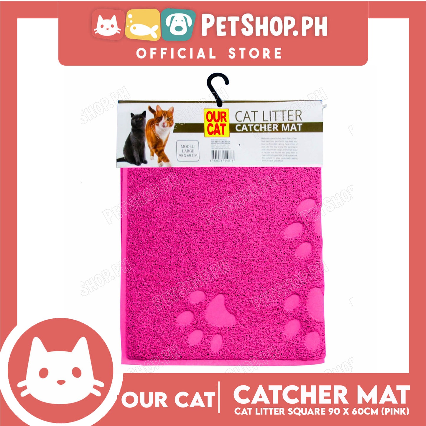 Our Cat Cat Litter Mat Rectangle