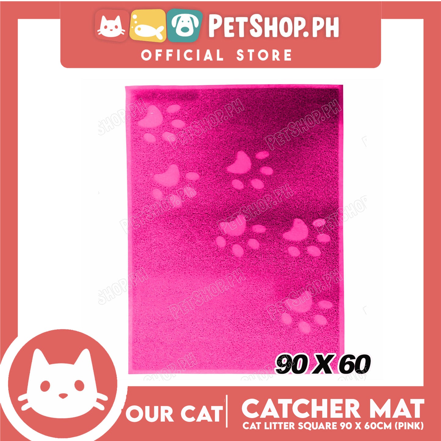 Our Cat Cat Litter Mat Rectangle