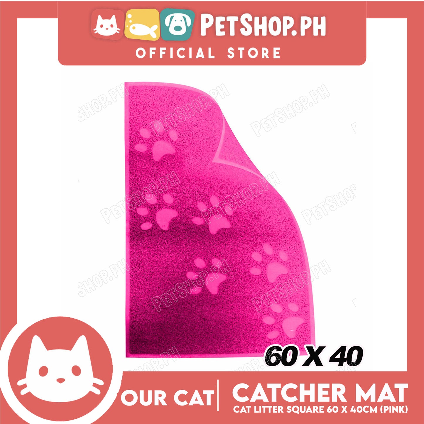 Our Cat Cat Litter Mat Rectangle