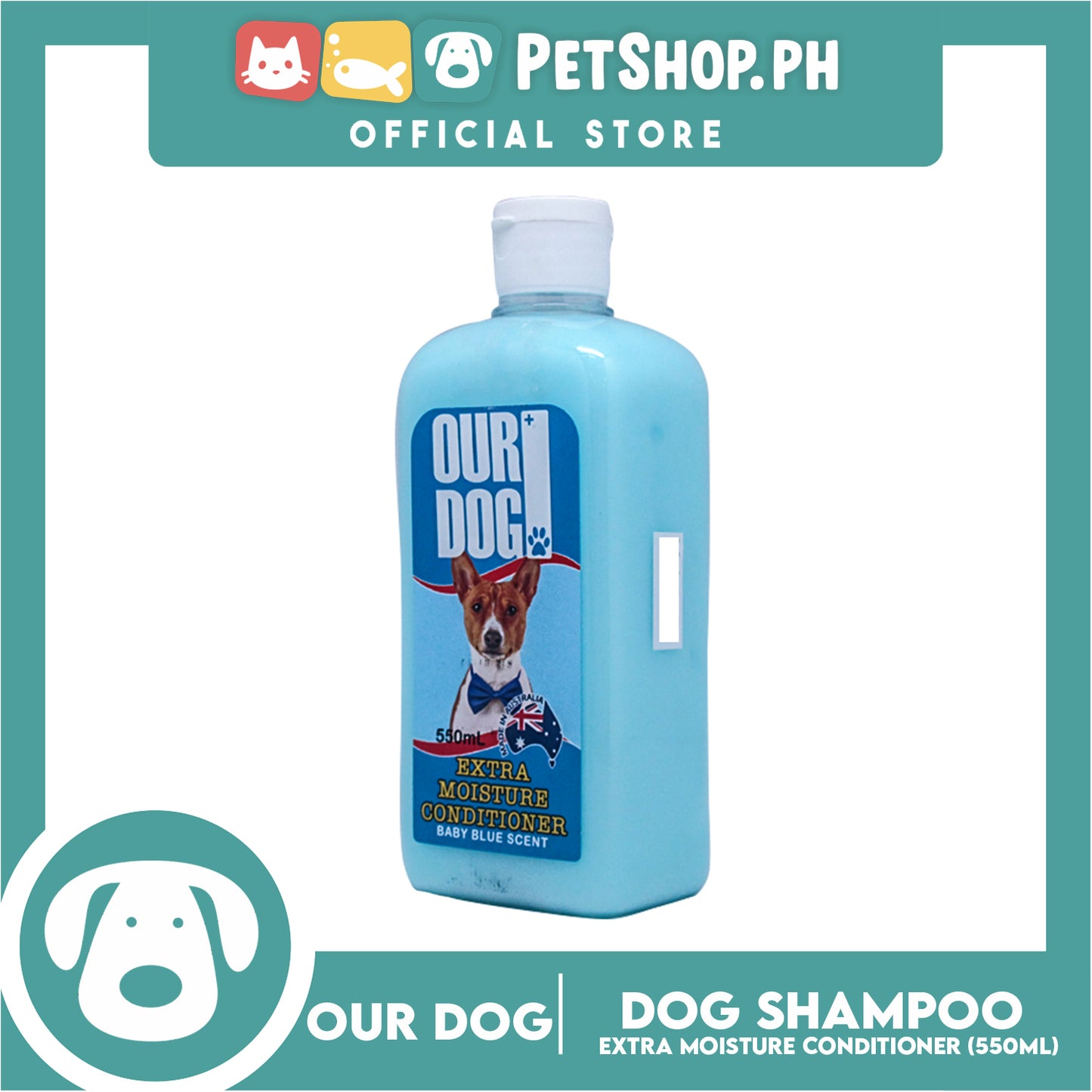 Our Dog Extra Moisture Conditioner, Baby Blue Scent 550ml Dog Grooming