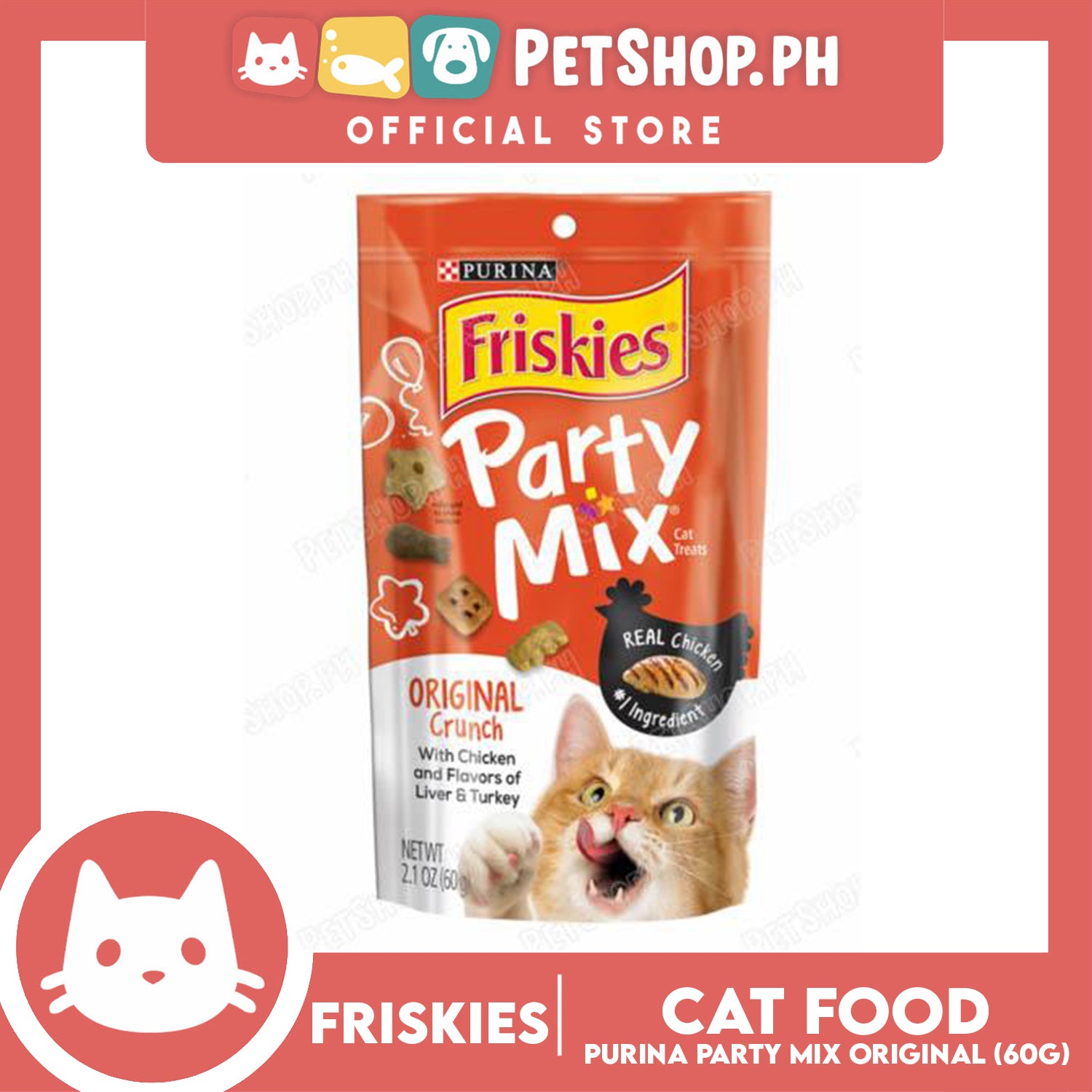 Friskies party outlet mix original crunch