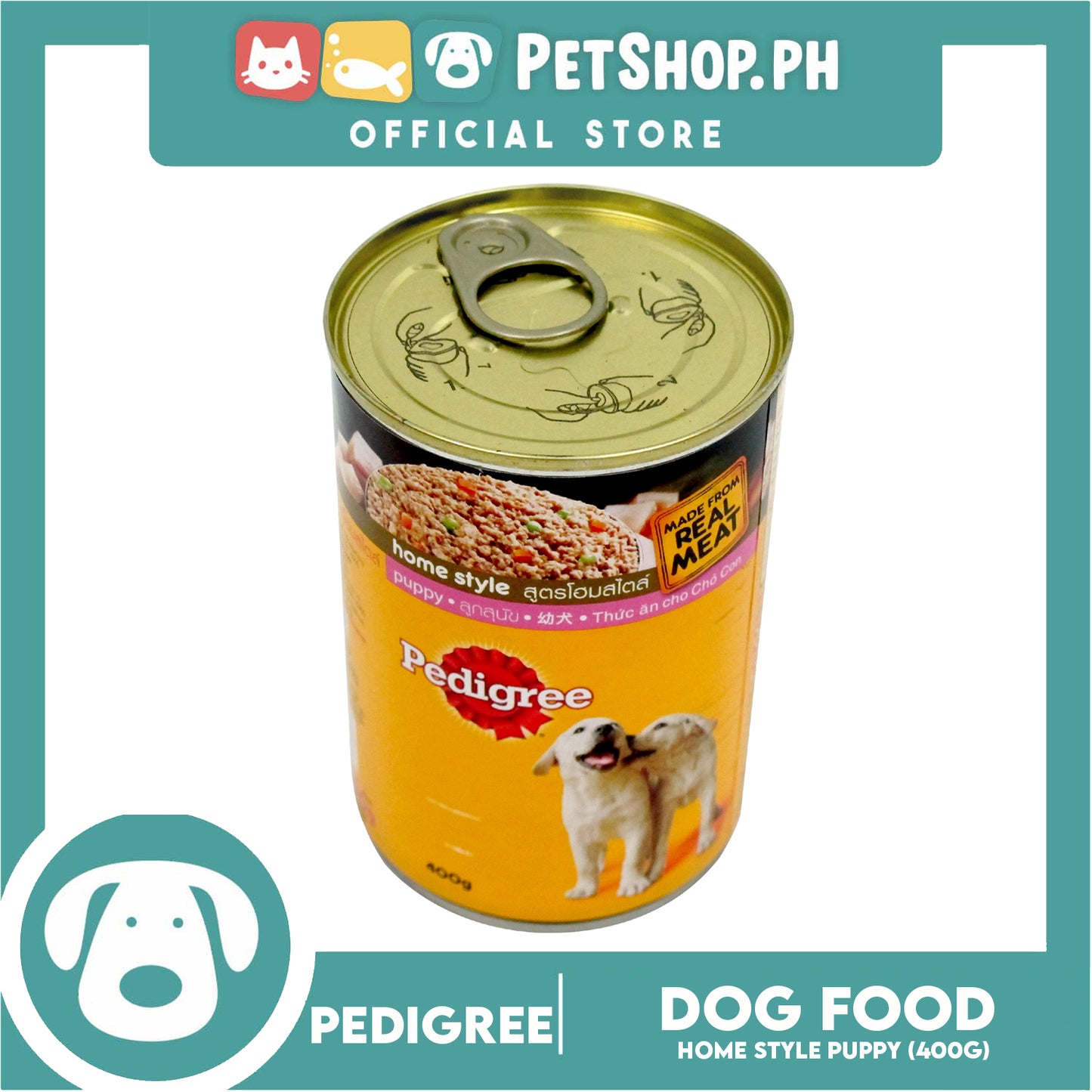 Pedigree Home Style Puppy 400g Wet Canned Dog Food