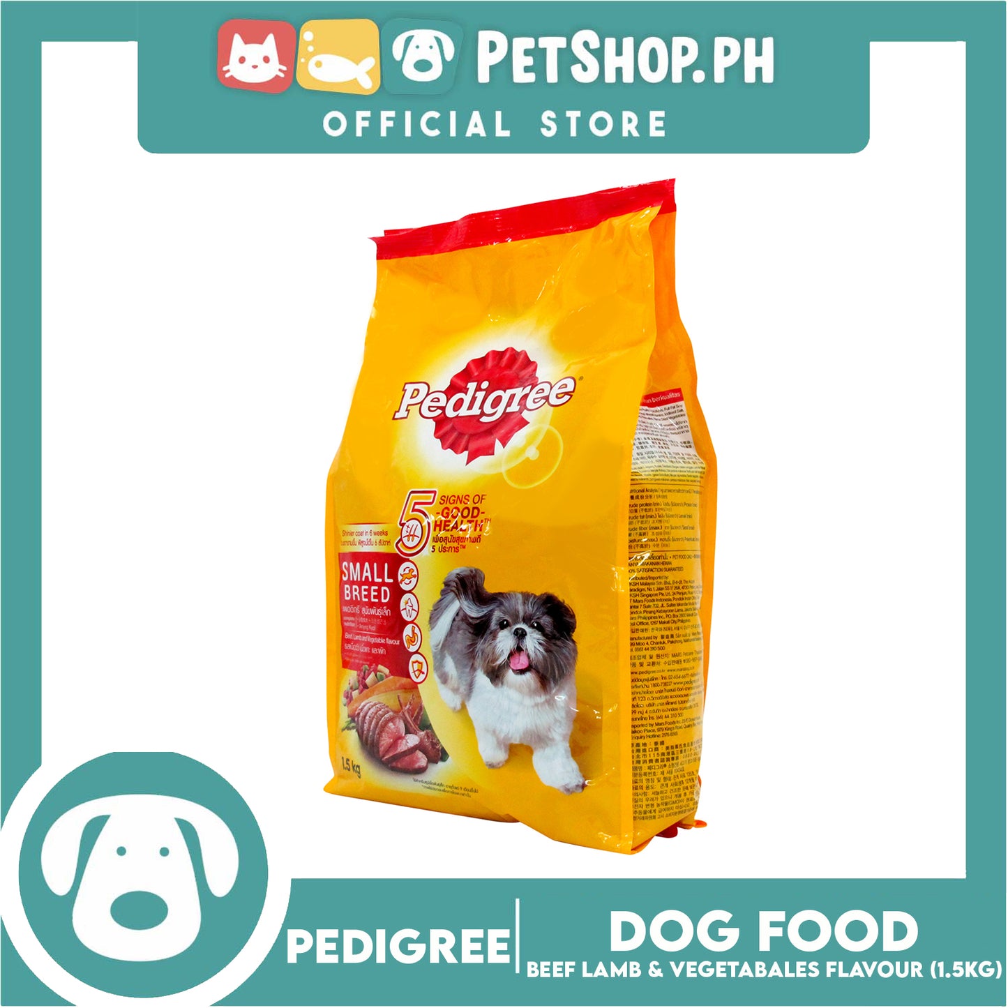 Pedigree Small Breed Beef, Lamb & Vegetable 1.5kg