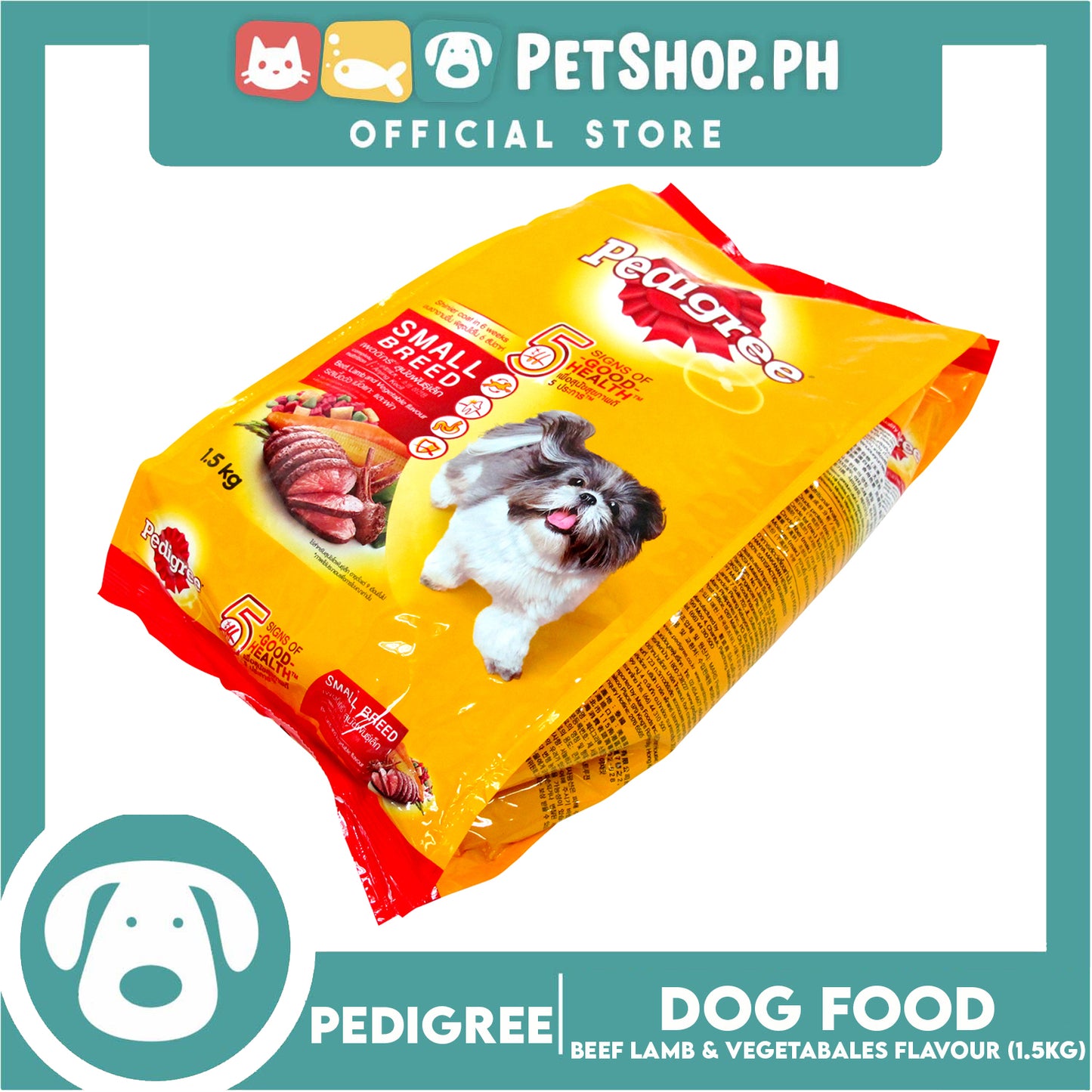 Pedigree Small Breed Beef, Lamb & Vegetable 1.5kg