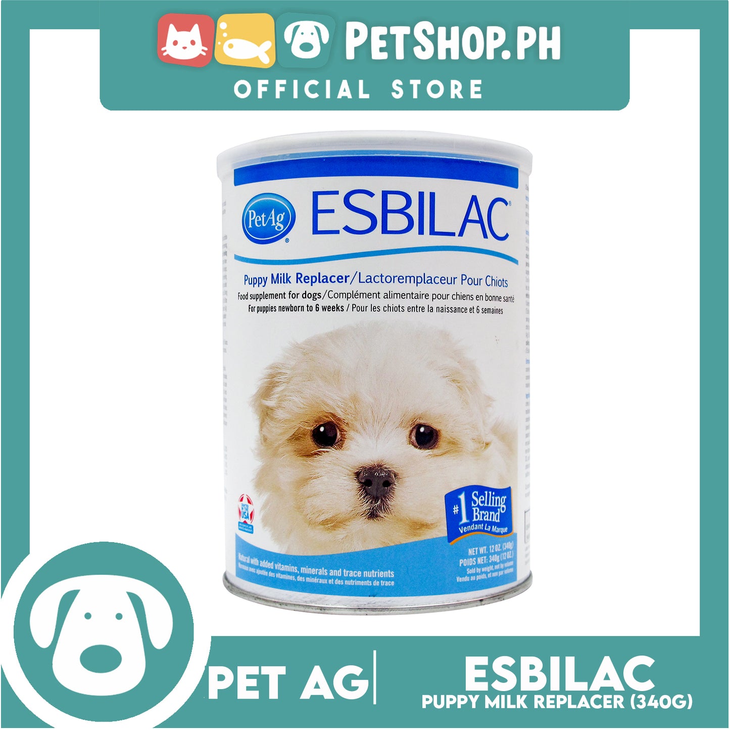 Pet Ag Esbilac Puppy Milk Replacer Powder 28oz