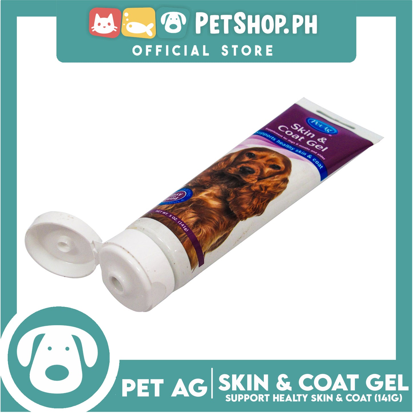 Pet Ag Skin and Coat Gel 141g Supplement for Dogs