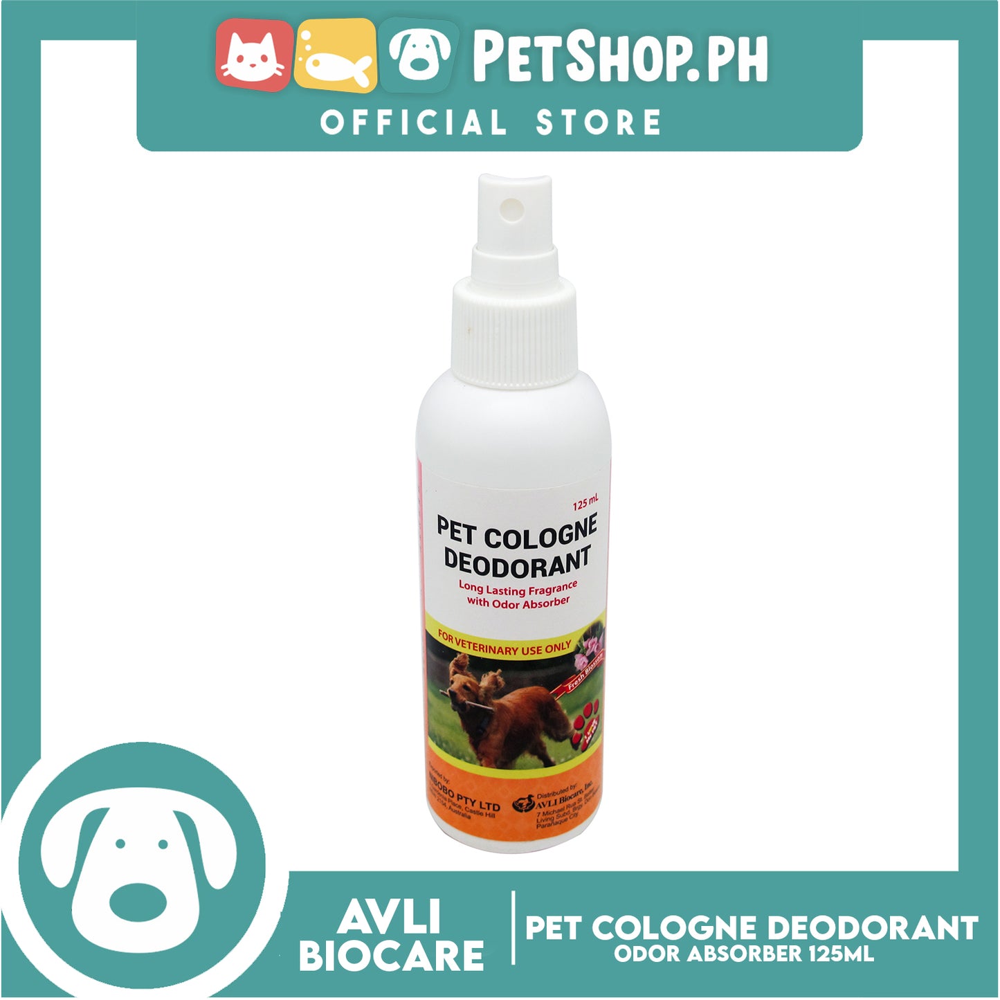Pet Cologne Deodorant 125ml