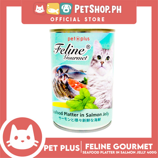 Pet Plus Feline Gourmet 400g (Seafood Platter In Salmon Jelly Flavor) Canned Cat Food