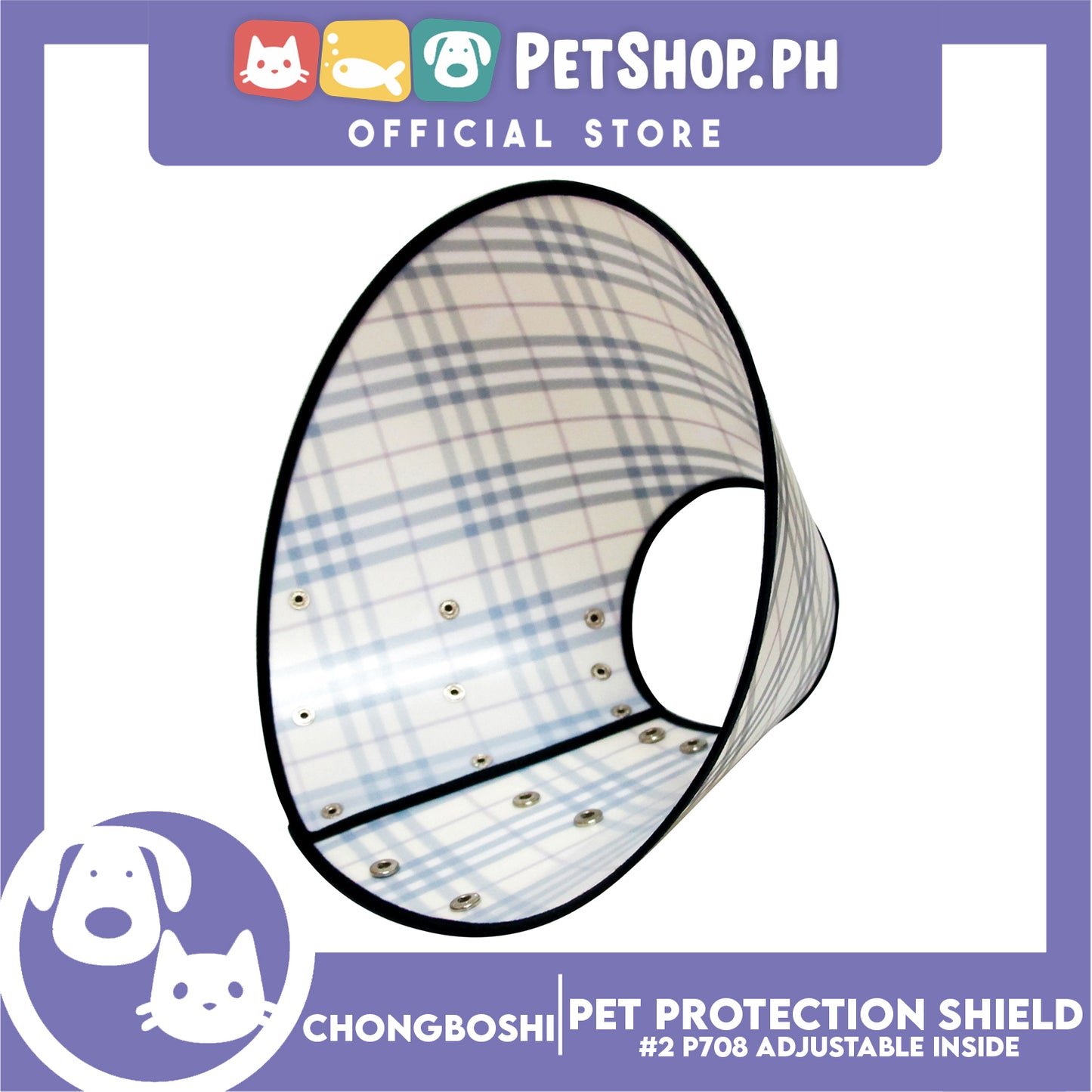 Chongboshi Pet Protection Shield 2 P708 Anti-Lick Anti-Bite Protection Cover Neck Cone