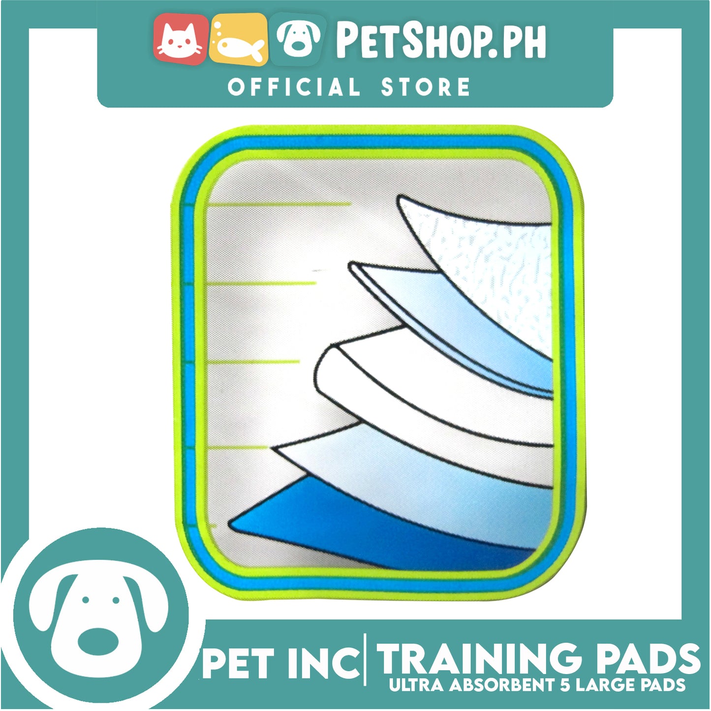 Pet Inc Ultra Absorbent Training Pads 5 Large Training Pads