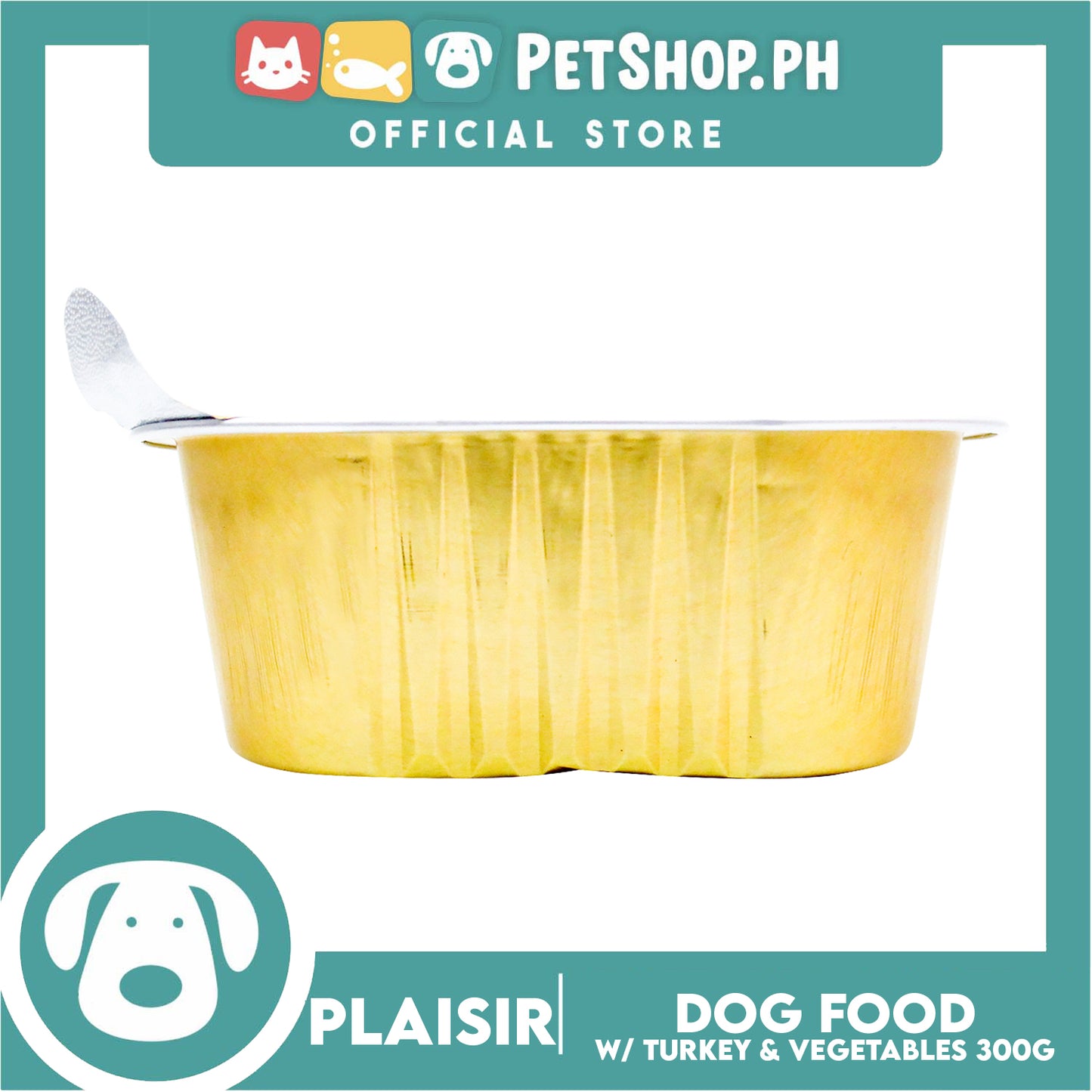 Plaisir Pate With Turkey and Vegetables 300g Dog Wet Food For Adult