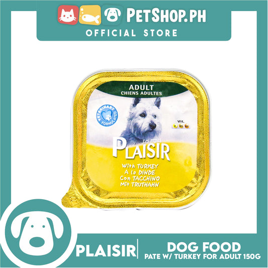 Plaisir Pate With Turkey 150g Dog Wet Food For Adult