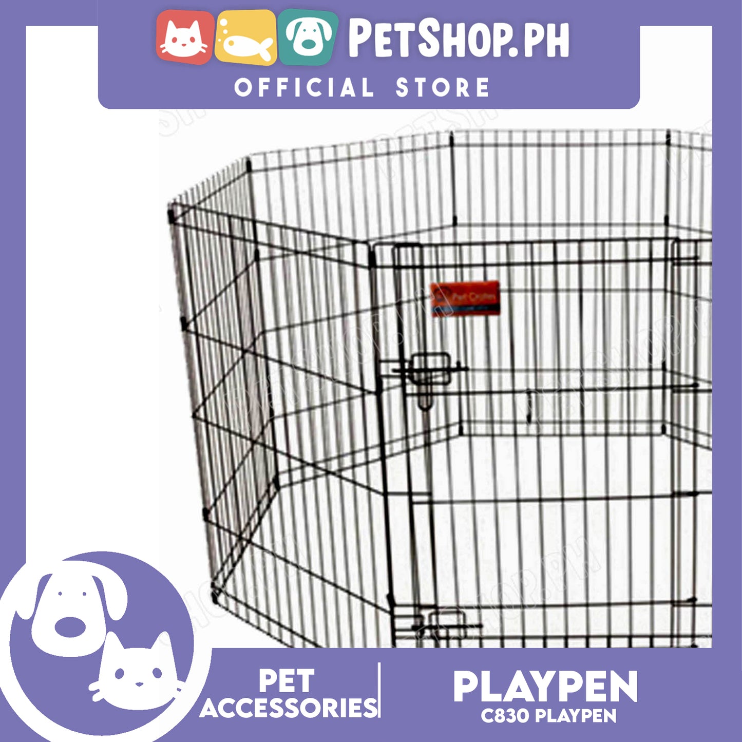 Dog Cage 8 Panel C830 for Dog Playpen