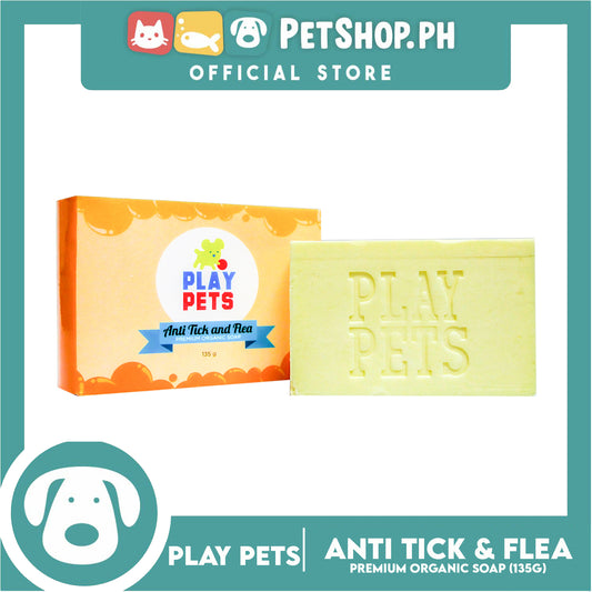 Play Pets Premium Organic Soap 135g (Anti-Tick and Flea) Dog Soap