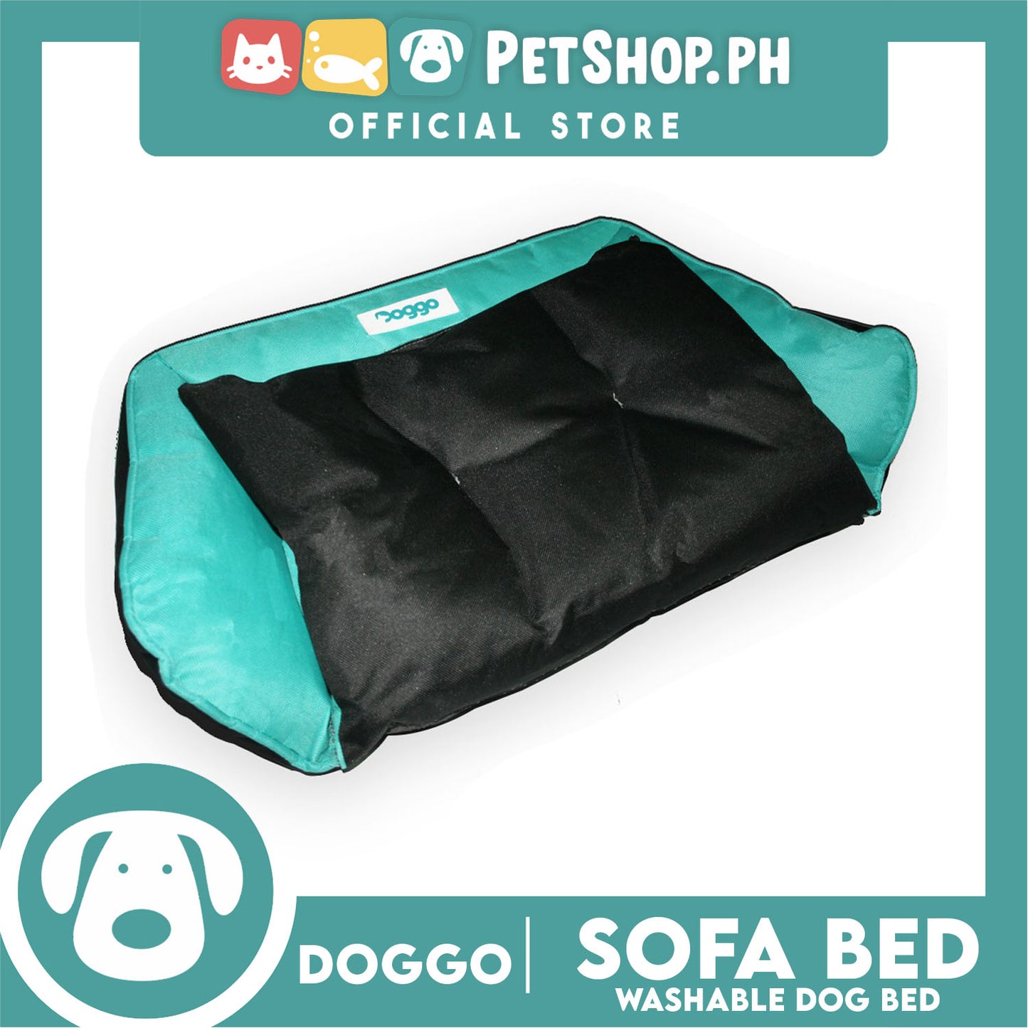 Doggo Sofa Bed (Small) Orthopedic Dog Beds and Calming Dog Beds